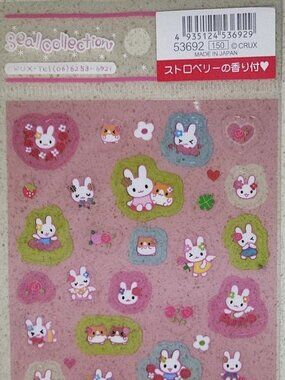 Crux Seal collection Usagi bunny rabbit hamster Out of print RARE sticker set